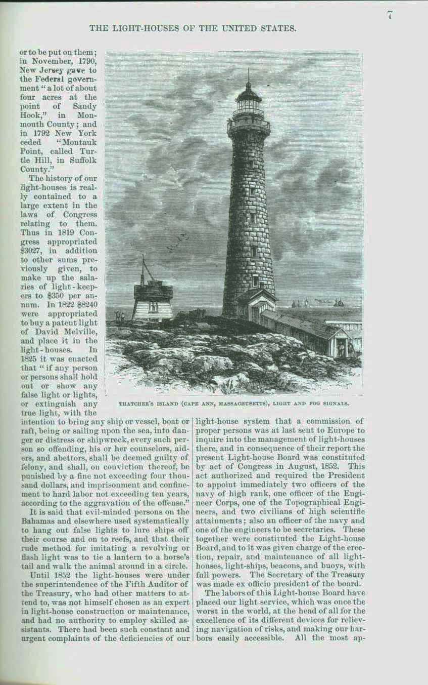 THE LIGHT-HOUSES OF THE UNITED STATES IN 1874. vist0086d